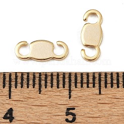 真鍮製コネクタチャーム  カドミウムフリー＆鉛フリー  オーバルリンク  24KGP本金メッキ  9x3.5x0.8mm  穴：1.8mm&nbsp;KK-P310-14G