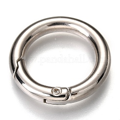 亜鉛合金スプリングゲートリング  Oリング  プラチナ  25x4mm  内径：16.5mm&nbsp;X-PALLOY-C100-01P-08