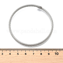 304 Stainless Steel Bangles for Women Men&nbsp;BJEW-Z131-01P