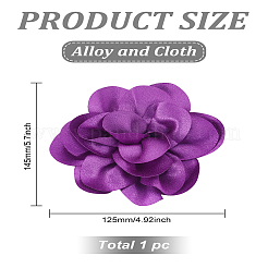 1Pc Duckbill Clip Cloth Alloy Brooches&nbsp;JEWB-LP0001-10A