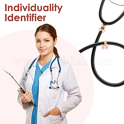 22Pcs 11 Styles Alloy Enamel Stethoscope Pendant Decorations&nbsp;HJEW-SP0001-59