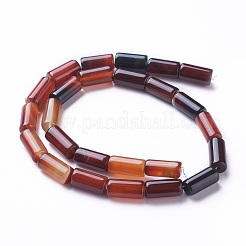 天然染め瑪瑙ビーズ連売り  コラム  ミックスカラー  15~16x7~8mm  穴：1.2mm  約25個/連  15.3インチ（39cm）&nbsp;G-G775-A-M