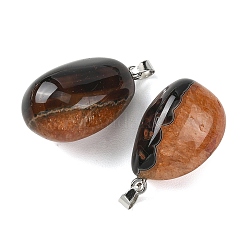 Natural Dyed & Heated Agate Tumbled Stone Pendants&nbsp;GG-K002-07