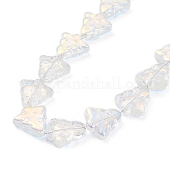 Transparent Electroplate Glass Beads Strands&nbsp;EGLA-C002-AB01