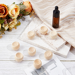 10Pcs Half Round Wooden Aromatherapy Diffuser&nbsp;AJEW-GF0015-18B