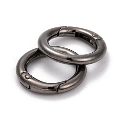 合金プッシュ式リングカン  Oリング  ガンメタ色  6ゲージ  24x4mm  内径：16.5mm&nbsp;PALLOY-M015-01B