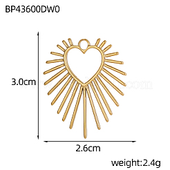304 Stainless Steel Pendants&nbsp;STAS-OY006-96G