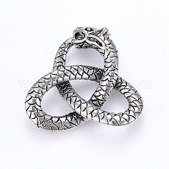 304ステンレススチールマルチ連リンク  ドラゴン  ミックスカラー  34x38x7mm  穴：6~13mm&nbsp;STAS-E434-04