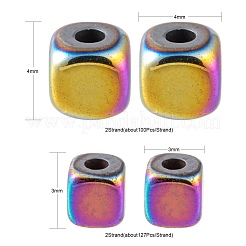 4 Strands 2 Sizes Electroplate Non-magnetic Synthetic Hematite Beads Strands&nbsp;G-LS0001-70