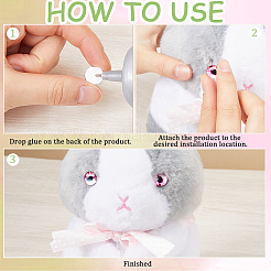 1 Bag Glass Doll Eyes Cabochons&nbsp;DIY-GF0008-70B