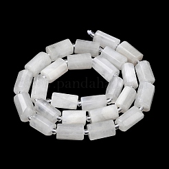 天然レインボー ムーンストーン ビーズ 連売り  コラム  多面カット  シードビーズで  11~14x7~8x7~8mm  穴：1mm  約26~28個/連  15.55''~15.75''（39.5~40センチメートル）&nbsp;G-C270-J01