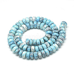 Synthetic Ocean White Jade Beads Strands&nbsp;LS-G-S257-5x10mm-02