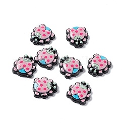 オペーク樹脂カボション  ミツバチ/ミツバチ  ピンク  19.5x19x6mm&nbsp;RESI-C027-01E