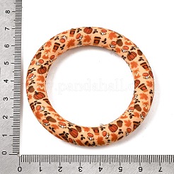 Autumn Food Grade Eco-Friendly PrintedSilicone Linking Rings&nbsp;SL-CBA2E0D-03