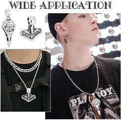 2Pcs 2 Style 316 Surgical Stainless Steel Pendants&nbsp;STAS-UN0039-75