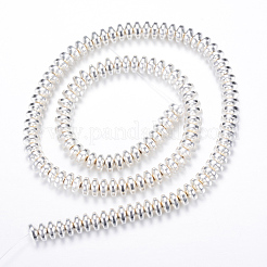 Electroplate Non-magnetic Synthetic Hematite Bead Strands&nbsp;X-G-Q465-19S
