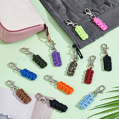 12Pcs 12 Colors Polyester Braided Zipper Puller for Backpacks&nbsp;FIND-NB0006-01