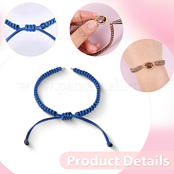 10Pcs 10 Colors Korean Waxed Polyester Cord Braided Bracelet Making&nbsp;AJEW-SC0031-87