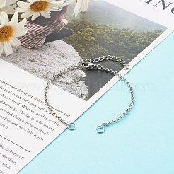 Tarnish Resistant 304 Stainless Steel Chain Bracelet Makings&nbsp;AJEW-JB00994
