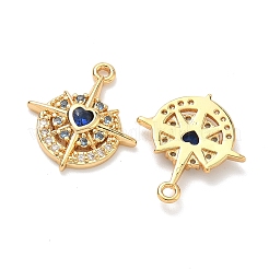 Brass Micro Pave Cubic Zirconia Pendants&nbsp;KK-A281-24G-02