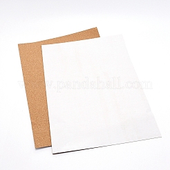 コルクラベルステッカー  自己接着クラフトステッカー  長方形  淡い茶色  40x28x0.1cm&nbsp;AJEW-WH0188-78B