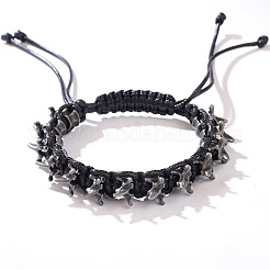 Alloy Beads Braided Bead Bracelets&nbsp;WG69B67-01