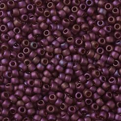 トーホー 8/0ラウンドビーズ  日本製シードビーズ  （332f）クランベリーゴールドの光沢  3mm  穴：1mm  約1110個/50g&nbsp;SEED-XTR08-0332F