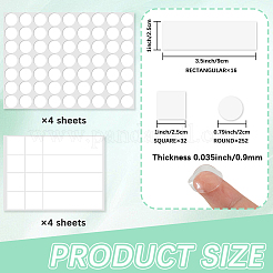 8 Sheets 2 Styles Double-Sided Adhesive Acrylic Sticker&nbsp;AJEW-CP0003-79