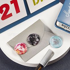 ワックスシーリングスタンプセット  シーリングワックススタンプ真鍮製ヘッド  取り外し可能な木製ハンドルレトロ真鍮スタンプキット  封筒の招待状  ギフトカード  花  80x22mm&nbsp;AJEW-WH0131-899