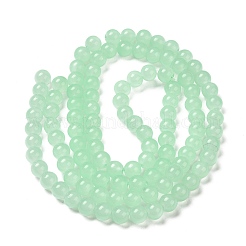Baking Paint Imitation Jade Glass Round Bead Strands&nbsp;X1-DGLA-Q021-8mm-22