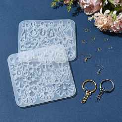 DIY Flower Leaf Pendant Silicone Molds Making Kits&nbsp;DIY-FS0010-03