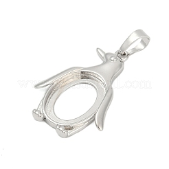 Brass Pendant Cabochon Settings&nbsp;KK-S521-17E-P