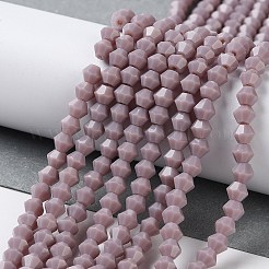 Opaque Solid Color Imitation Jade Glass Beads Strands&nbsp;GLAA-F029-P4mm-13