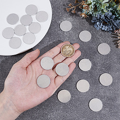 30Pcs Aluminium Alloy Blank Flat Round Sheet&nbsp;DIY-BC0014-47