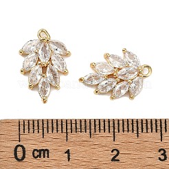 Brass Micro Pave Cubic Zirconia Pendants&nbsp;X-KK-S348-502-NF