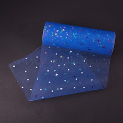 Heart Glitter Sequin Deco Mesh Ribbons&nbsp;OCOR-BC0007-21
