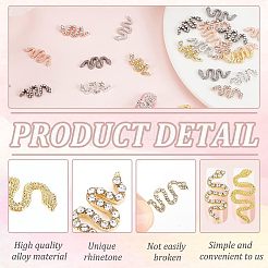 32Pcs 8 Style Alloy Cabochons&nbsp;FIND-OC0002-21