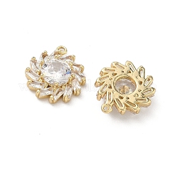 Brass Micro Pave Cubic Zirconia Pendants&nbsp;KK-L260-20G