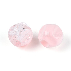 Transparent Acrylic and Glitter Powder Beads&nbsp;TACR-T028-66A