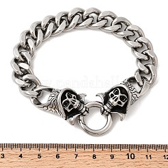 304 Stainless Steel Cuban Link Chains Bracelets for Unisex&nbsp;BJEW-A092-06A-P