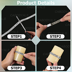 自己接着ガラスホットフィックスラインストーン  クリスタル  菱形  10x3mm&nbsp;DIY-WH20013-98A