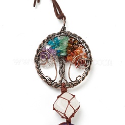 Chakra Hanging Ornament&nbsp;AJEW-I059-03RG