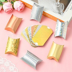 20Pcs Laser Cardboard Paper Pillow Candy Packing Boxes&nbsp;CON-YW0001-94A