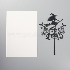 Acrylic Witch Cake Insert Card Decoration&nbsp;DIY-H109-12