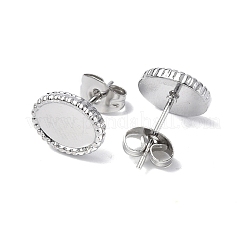 Non-Tarnish 304 Stainless Steel Stud Earring Findings&nbsp;STAS-F286-10P