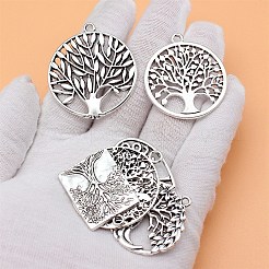 6Pcs Tibetan Style Alloy Pendants&nbsp;PW-WG3E7ED-01