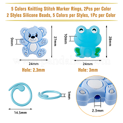Bear & Frog Food Grade Eco-Friendly Silicone Needle Caps&nbsp;DIY-DC0002-20
