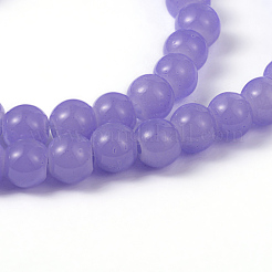 Imitation Jade Glass Beads Strands&nbsp;X-DGLA-S076-6mm-27