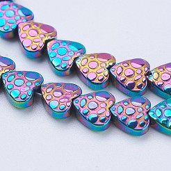 Electroplate Non-magnetic Synthetic Hematite Beads Strands&nbsp;G-J380-6mm-A05