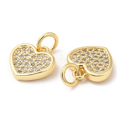 Brass with Cubic Zirconia Pendants&nbsp;KK-K332-22G
